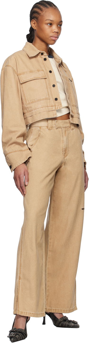 Bunda We11done We11done Cropped Work Jacket Béžová | WD-JK0-25-055-W-BG, 3