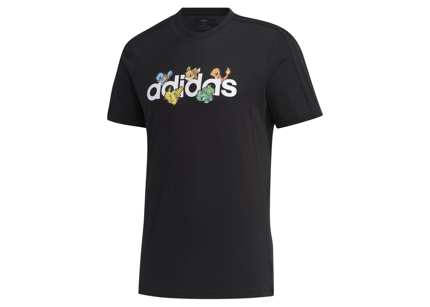 Tričko adidas Originals adidas Pokémon Pixeled Tee Black/White Čierna | FM6027, 0