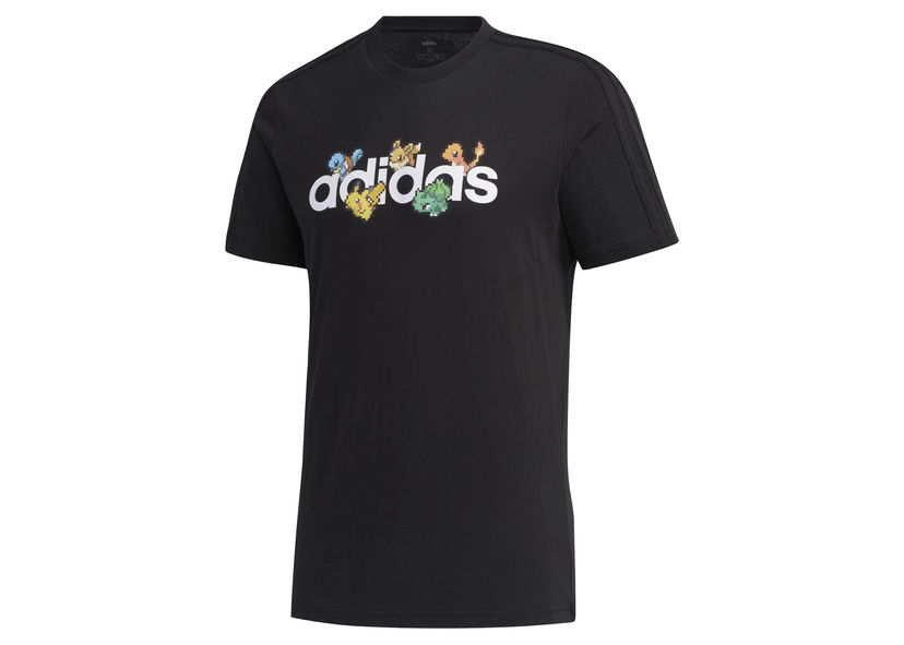 Tričko adidas Originals adidas Pokémon Pixeled Tee Black/White Čierna | FM6027