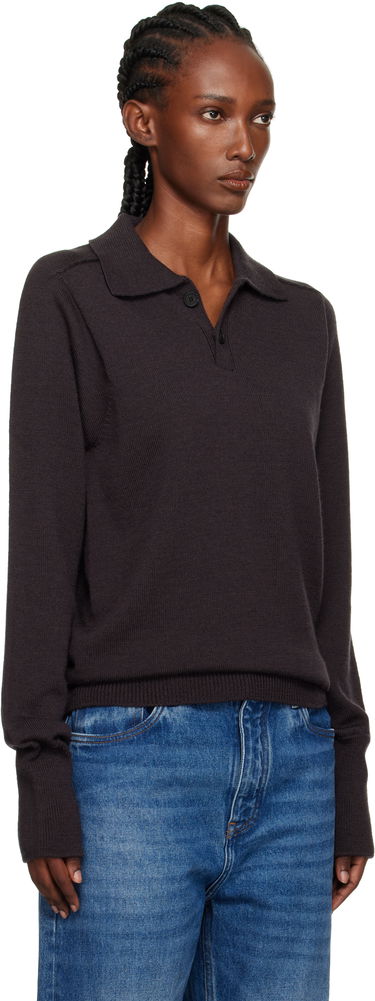 Sveter Studio Nicholson Studio Nicholson Sark Polo Sweater Navy | SARK SN - 1503, 4
