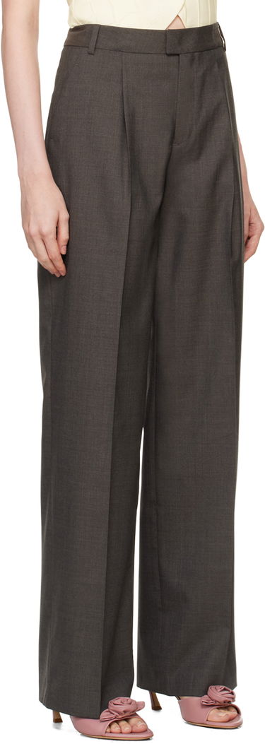 Nohavice Blumarine Creased High-Waisted Dress Pants Čierna | A422P142A, 4
