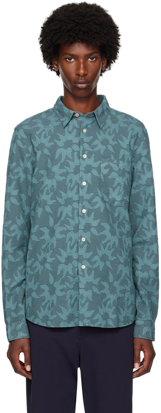 Košeľa Paul Smith PS Paul Smith Patterned Shirt Zelené | M2R-614P-N22135-34, 0