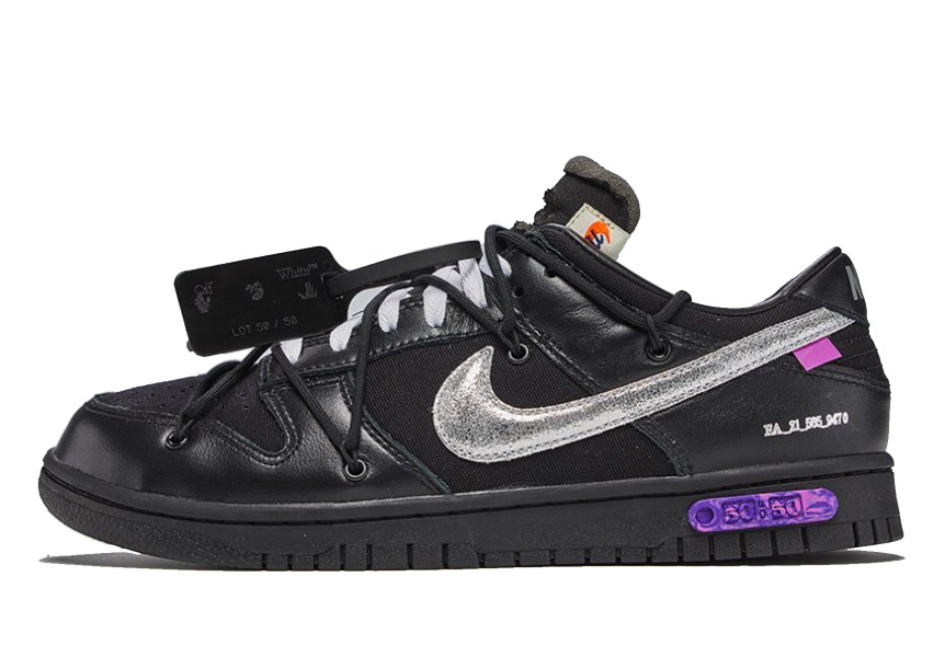 Tenisky a topánky Nike Off-White x Dunk Low "Lot 50 of 50" Čierna | DM1602-001, 0