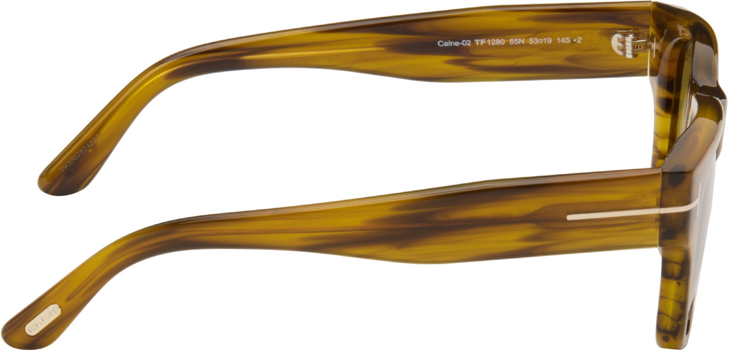 Slnečné okuliare Tom Ford Tom Ford Caine Sunglasses Hnedá | FT1280_5355N, 1