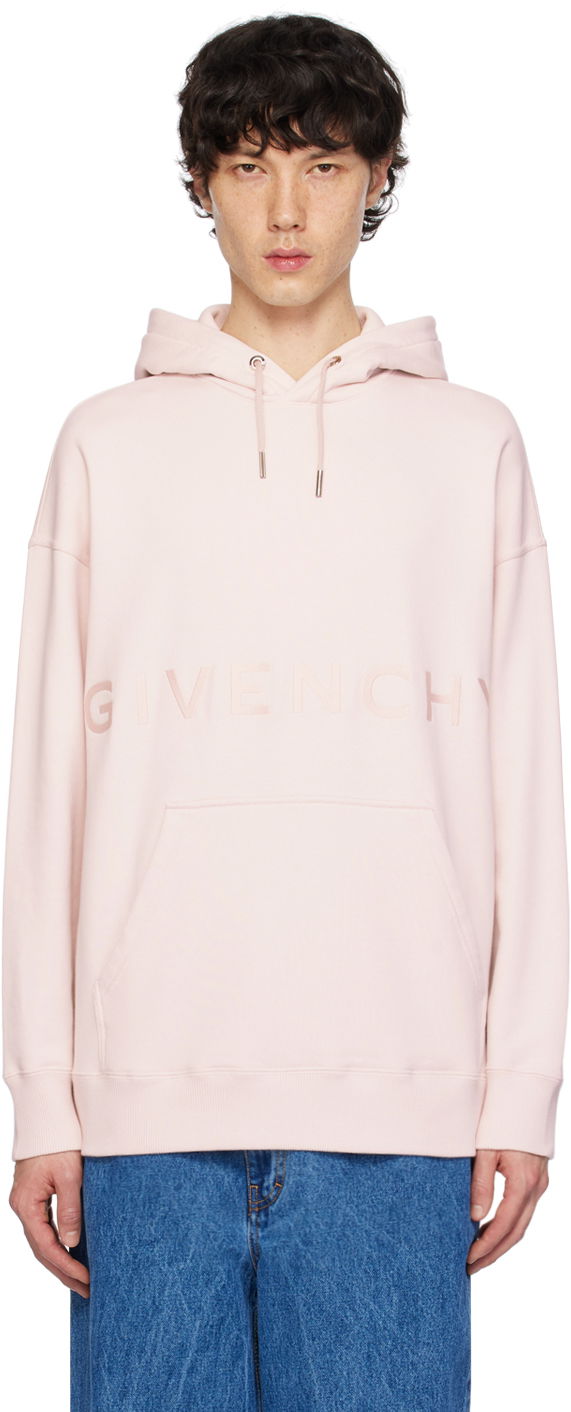 Mikina Givenchy Embroidered Hoodie Ružová | BMJ0HC3YMG657