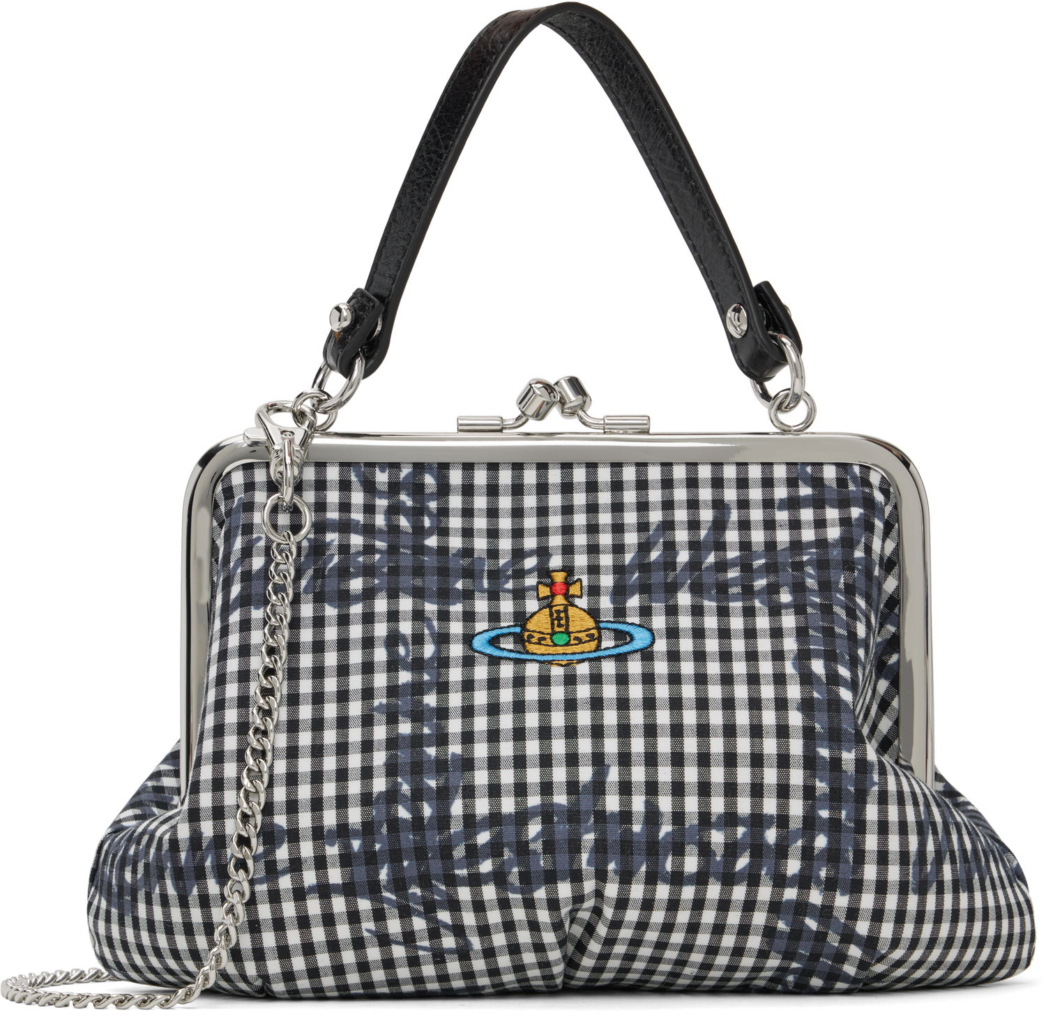 Kabelka Vivienne Westwood Vivienne Westwood Gingham Granny Frame Bag Čierna | 4B01000BW-W011T-, 0