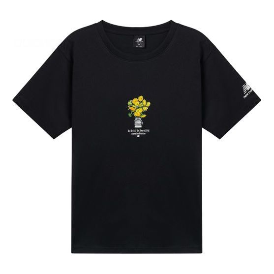 Tričko New Balance Naijel Series Flowers Graphic T-Shirt Čierna | AMT12344-BK, 0