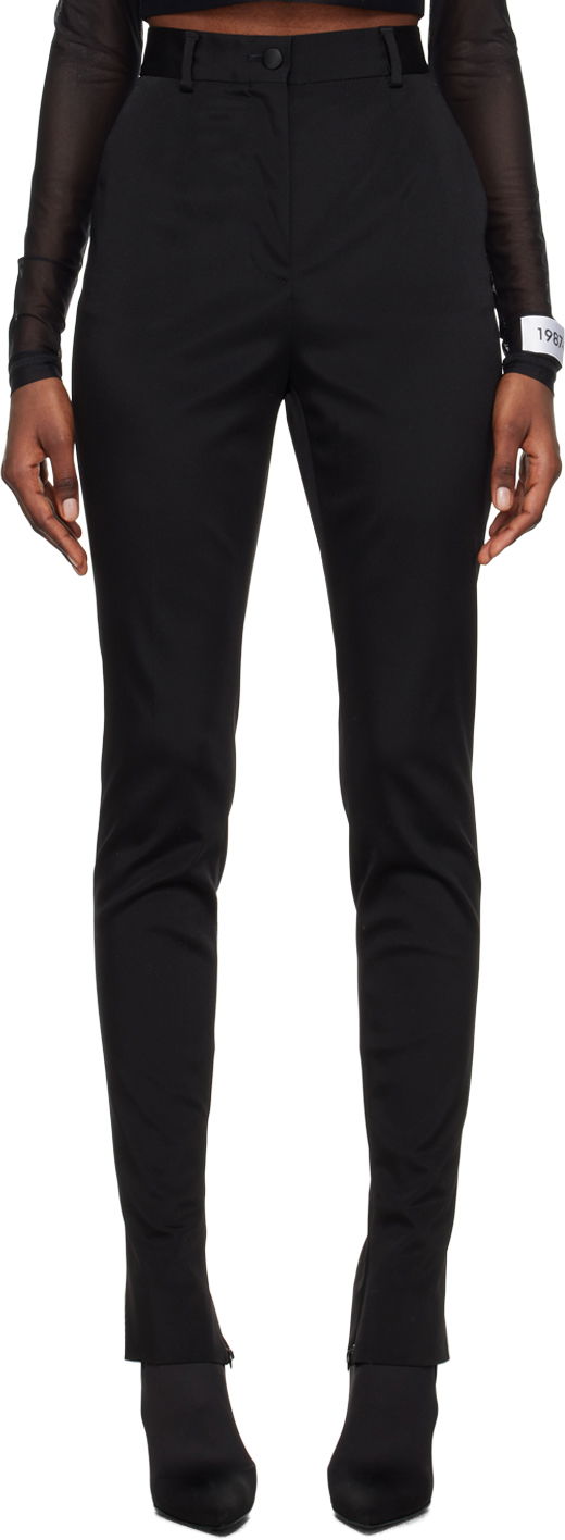 Nohavice Dolce & Gabbana Black Kim Kardashian Edition Creased Trousers Čierna | FTCXCT FURLE, 0