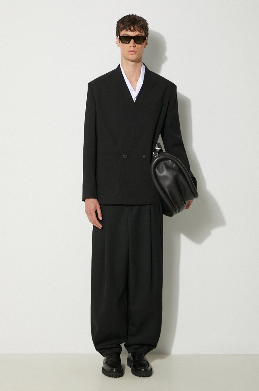 Nohavice KENZO Relaxed School Boy Trousers Čierna | FE65PA3799RD.99, 1