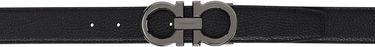 Opasok FERRAGAMO Ferragamo Adjustable Gancini Reversible Belt Čierna | 689134, 0