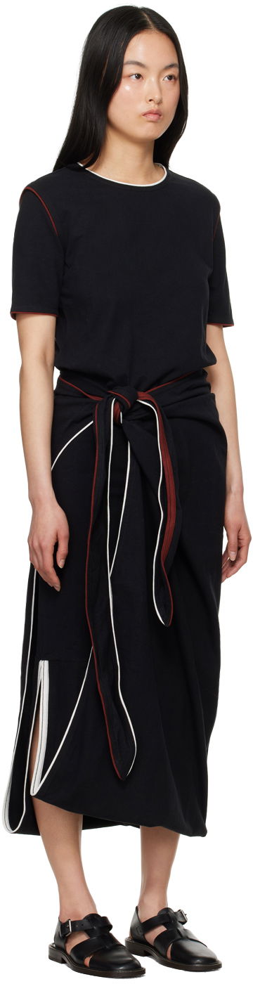 Šaty LEMAIRE Lemaire Wrap Midi Dress Čierna | DR1044 LJ1010, 1
