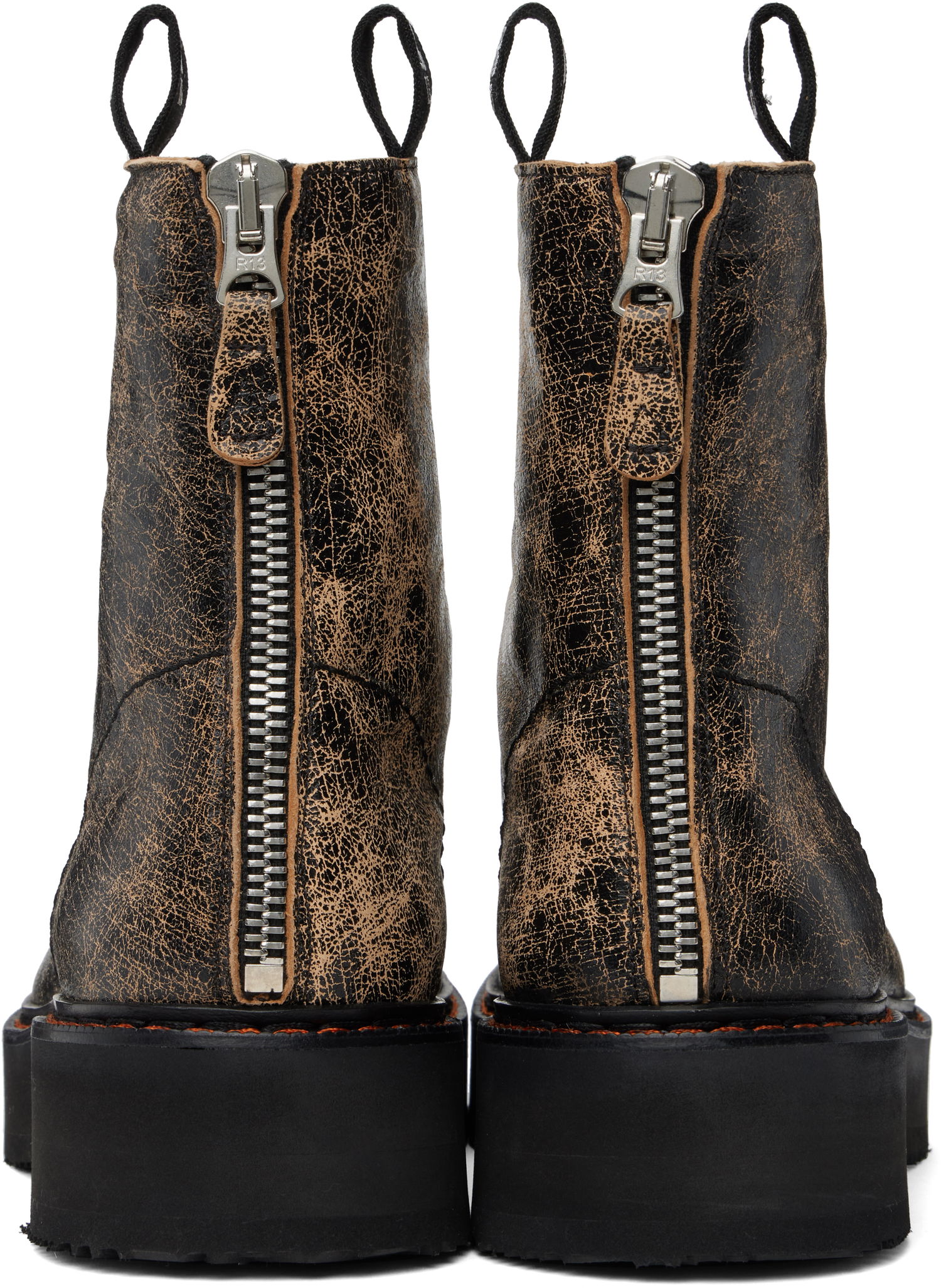 Oblečenie R13 R13 Single Stack Boots Čierna | R13MS025-S148C, 1
