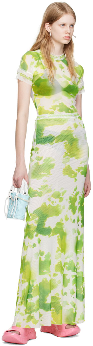 Sukňa Ottolinger Ottolinger Exclusive Tie-Dye Maxi Skirt Zelené | 101317, 3