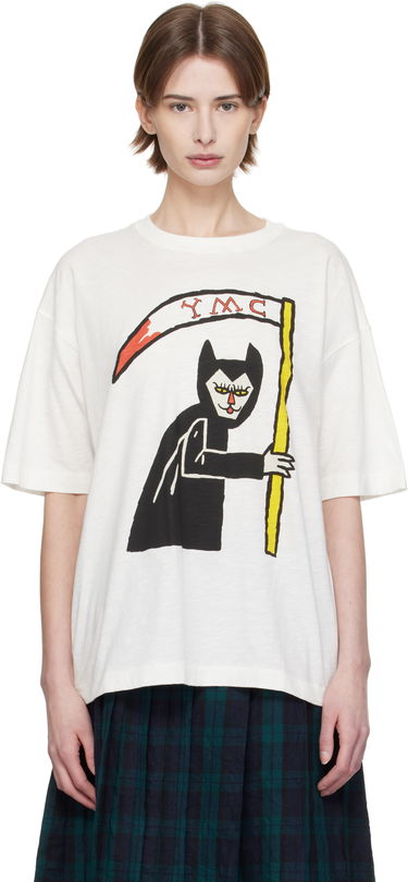 Tričko YMC YMC Triple Vixen Graphic T-Shirt Biela | Q6XMF, 0