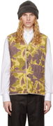 Paul Smith Photogram Leaves Print Quilted Vest