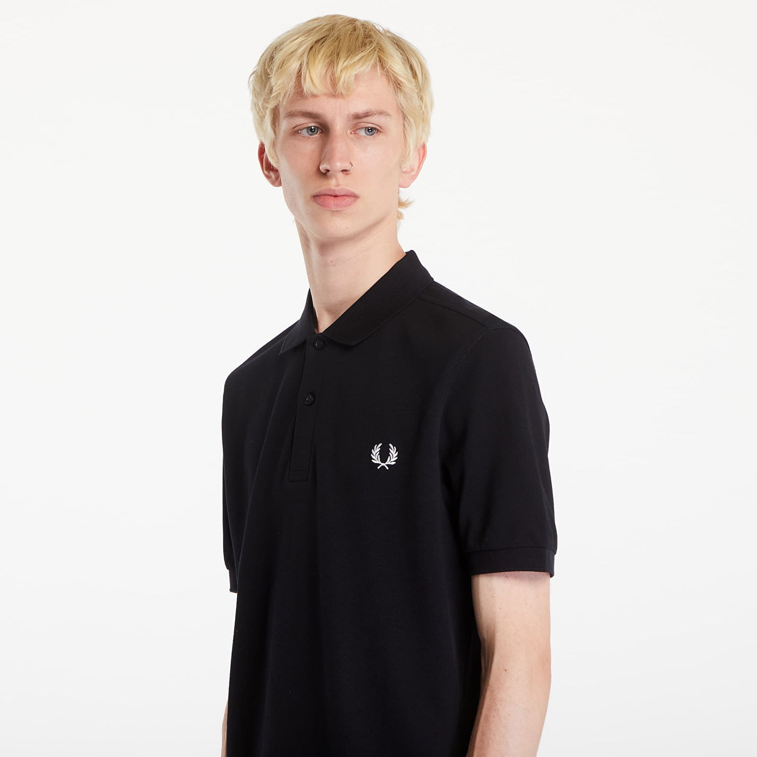 Polo tričko Fred Perry Plain Polo T-Shirt Black Čierna | M6000 350, 1