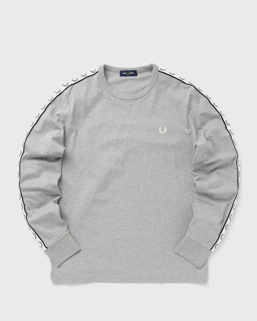 Tričko Fred Perry TAPED LONG SLEEVE TEE Šedá | M4621-420