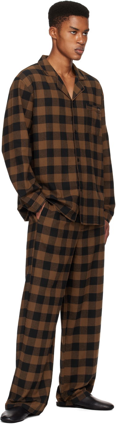 Košeľa SKIMS Flannel Sleep Set Hnedá | ST-SST-6004M, 4
