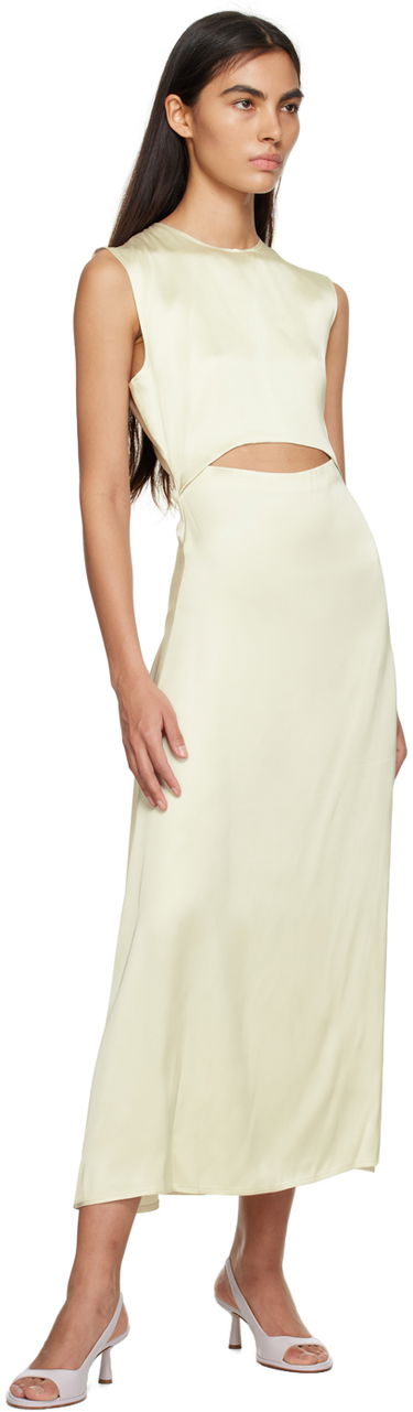 Šaty Loulou de Saison Loulou de Saison Copan Cutout Maxi Dress Žltá | COPAN, 3