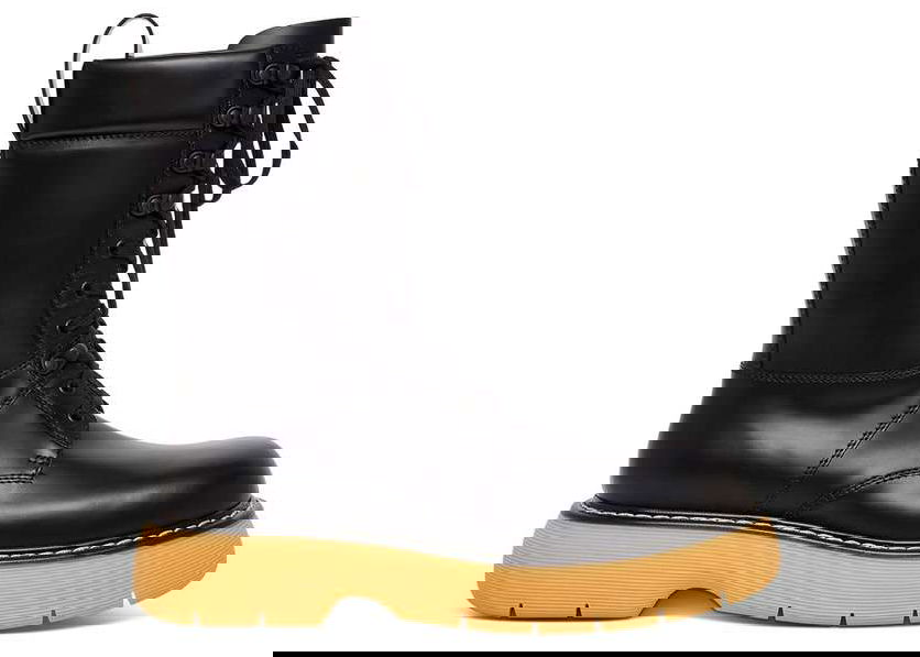Tenisky a topánky Bottega Veneta The Bounce Leather Lace Up Boot Čierna | 651260V00H01032, 0