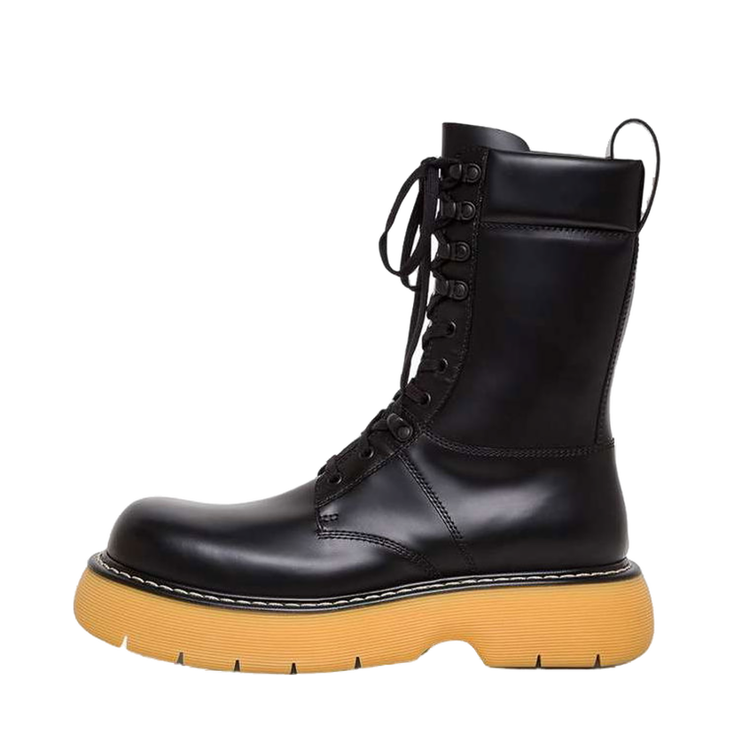 Tenisky a topánky Bottega Veneta The Bounce Leather Lace Up Boot Čierna | 651260V00H01032