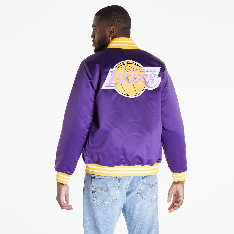 Heavyweight Satin Los Angeles Lakers Jacket