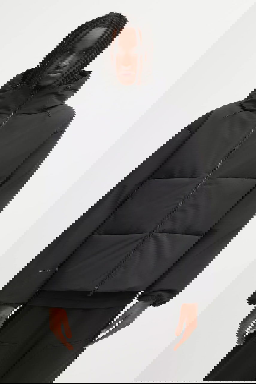 Prešívaná bunda HELIOT EMIL Winter Hooded Down Puffer Jacket AW25 Čierna | AW25.M.02.093.BLK01.CO, 0