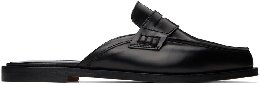 Starostlivosť o obuv Manolo Blahnik Manolo Blahnik Perritamu Leather Mules Čierna | 422-1440, 0