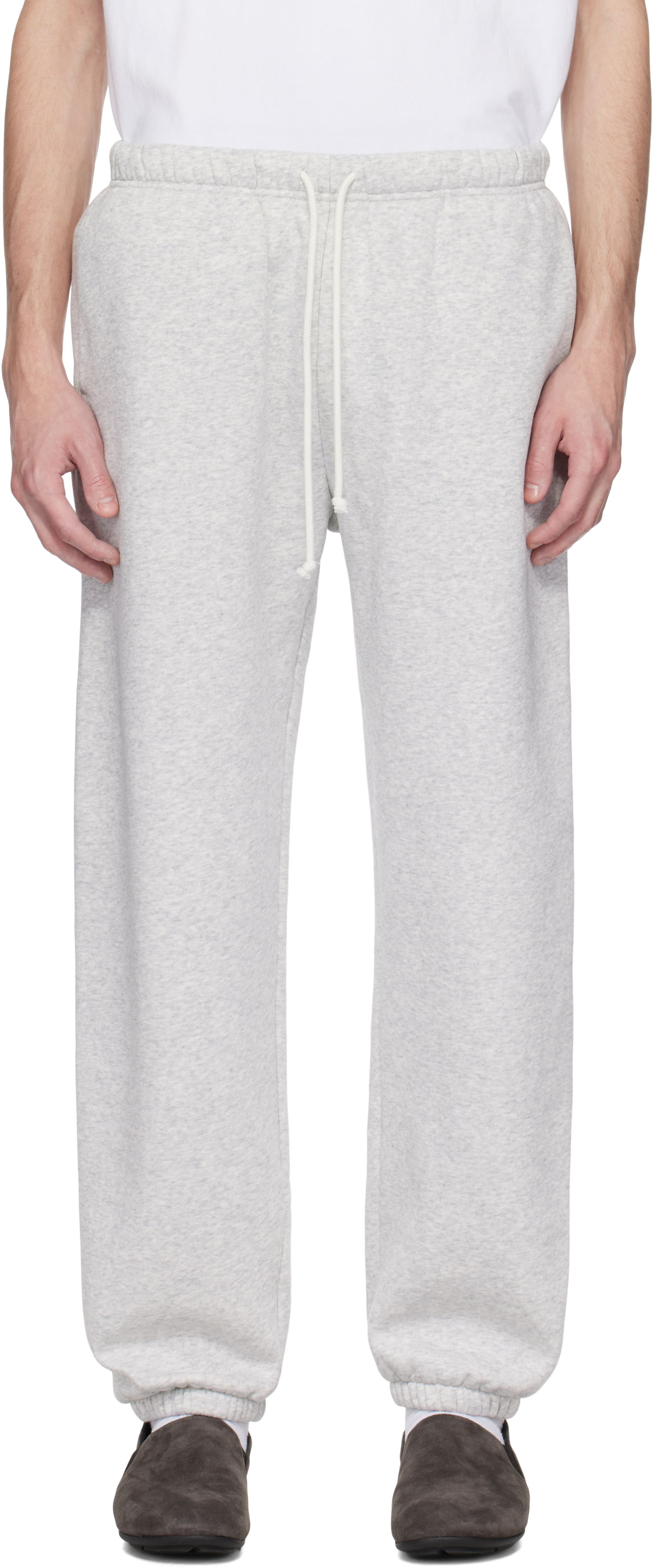 Tepláky SKIMS SKIMS Fleece Lounge Relaxed Sweatpants Šedá | PT-JOG-8451M-LIGHT HEATHER GREY, 0