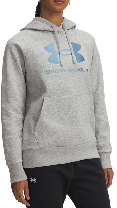 Mikina Under Armour Rival Fleece Shimmer Hoodie Šedá | 6003710-011, 0