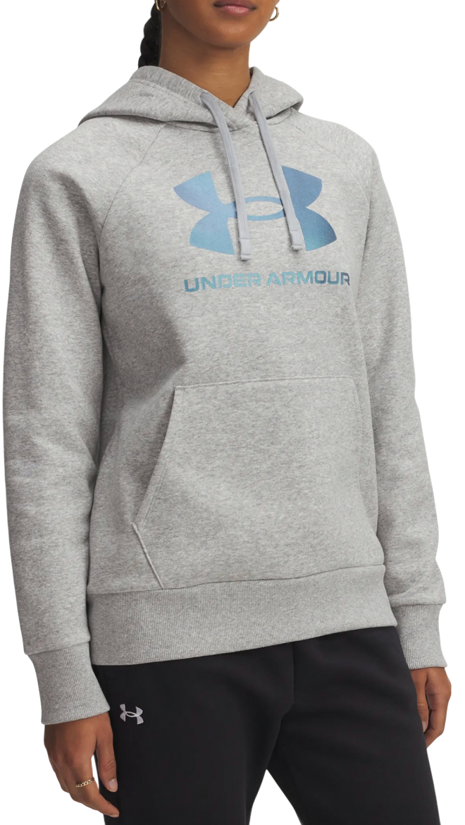 Mikina Under Armour Rival Fleece Shimmer Hoodie Šedá | 6003710-011