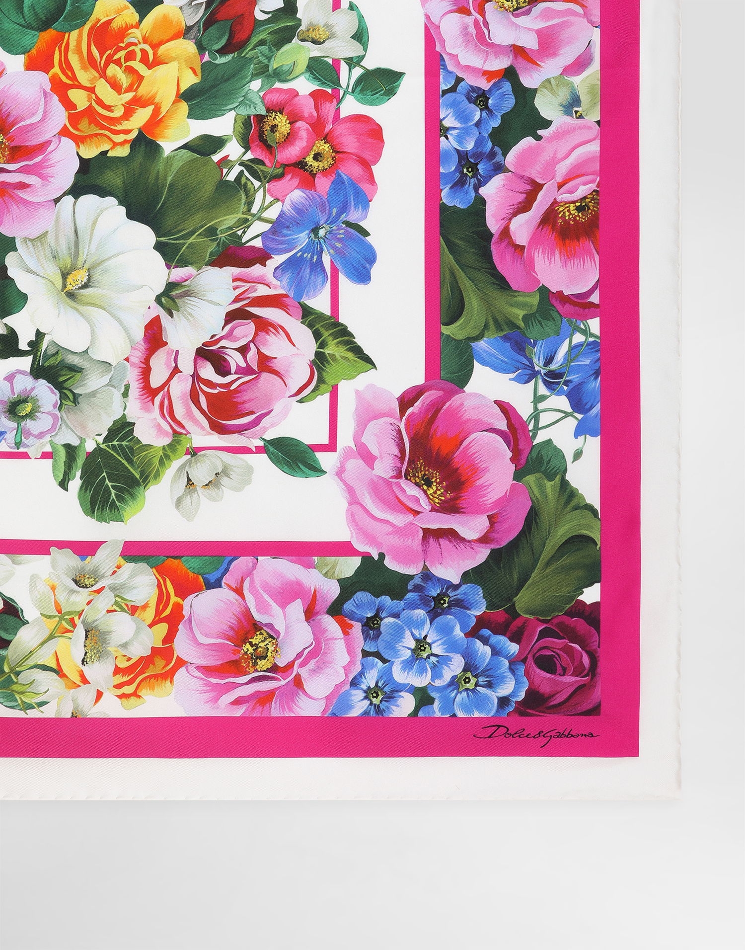 Šál Dolce & Gabbana Dolce & Gabbana Floral-Print Silk Twill Square Scarf Rôznofarebný | FN090RGDCWDHH5KT, 1