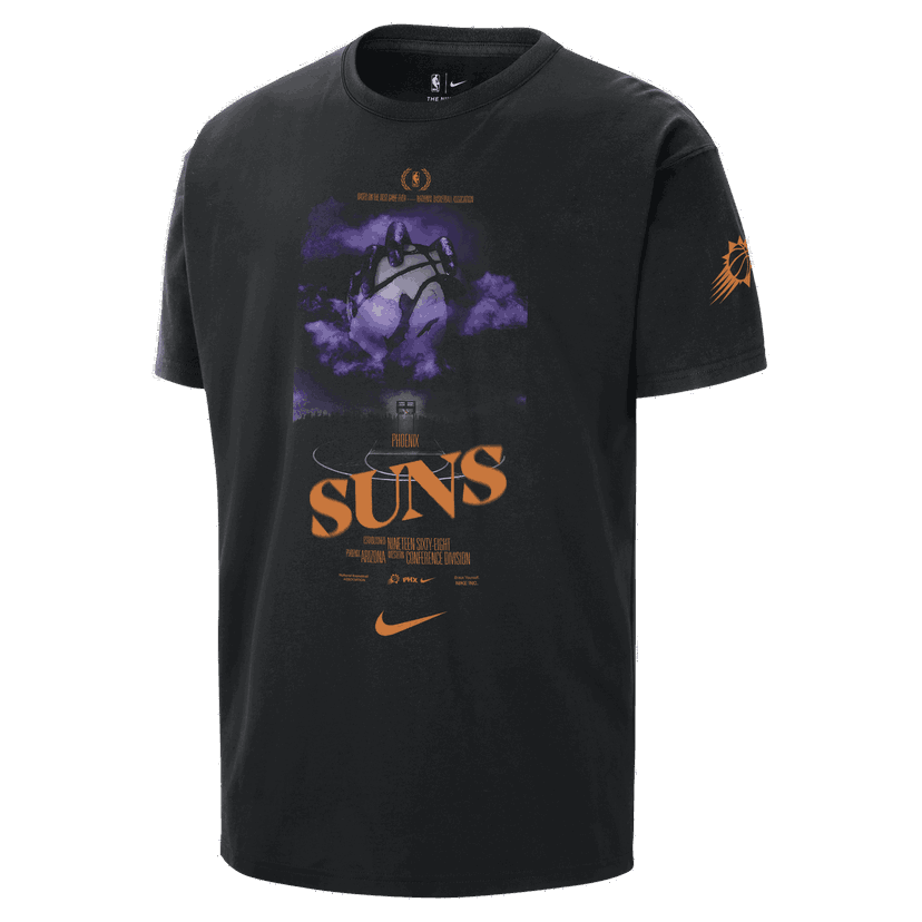 Tričko Nike NBA Suns Courtside T-Shirt Čierna | HJ2701-010