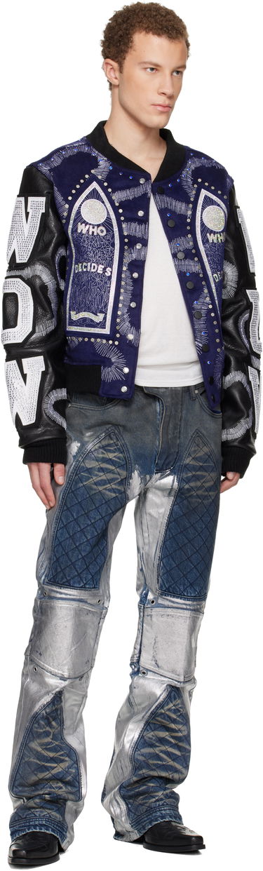 Bomber bunda Who Decides War Who Decides War Hardware Cathedral Leather Varsity Jacket Rôznofarebný | 1131250010FW25, 3