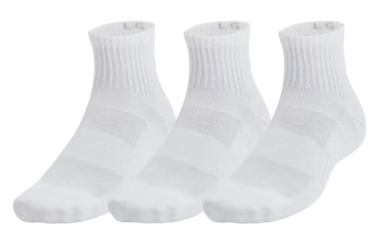 Ponožky Under Armour Under Armour UA TC Quarter Socks - 3 Pack Biela | 1386372-100, 0