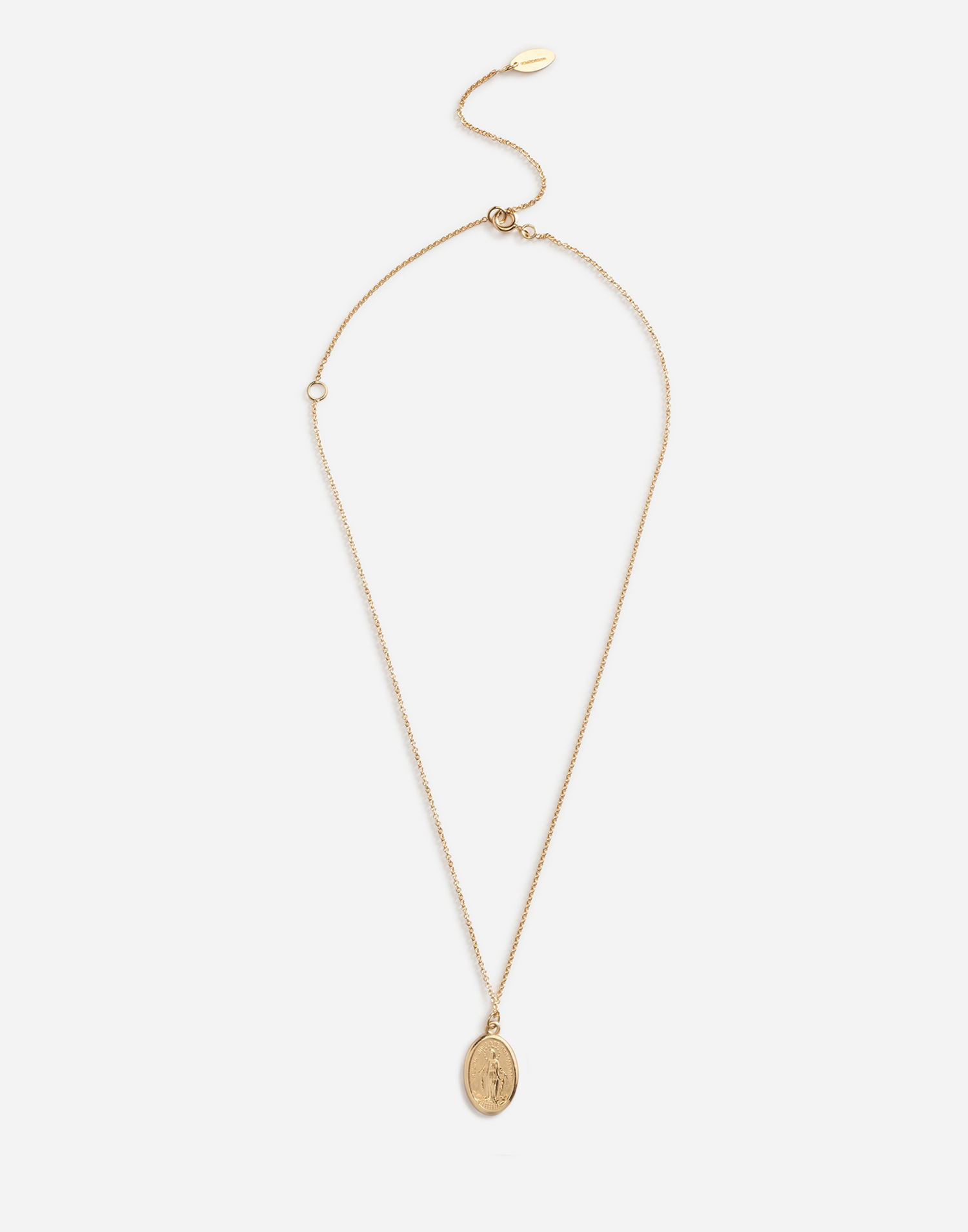 Náhrdelník Dolce & Gabbana Dolce & Gabbana Virgin Mary Medallion Pendant Necklace Metalická | WAEJ2GW0001ZOO00, 0