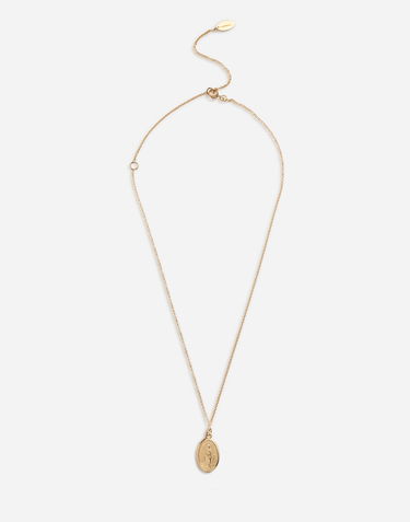 Náhrdelník Dolce & Gabbana Dolce & Gabbana Virgin Mary Medallion Pendant Necklace Metalická | WAEJ2GW0001ZOO00, 0