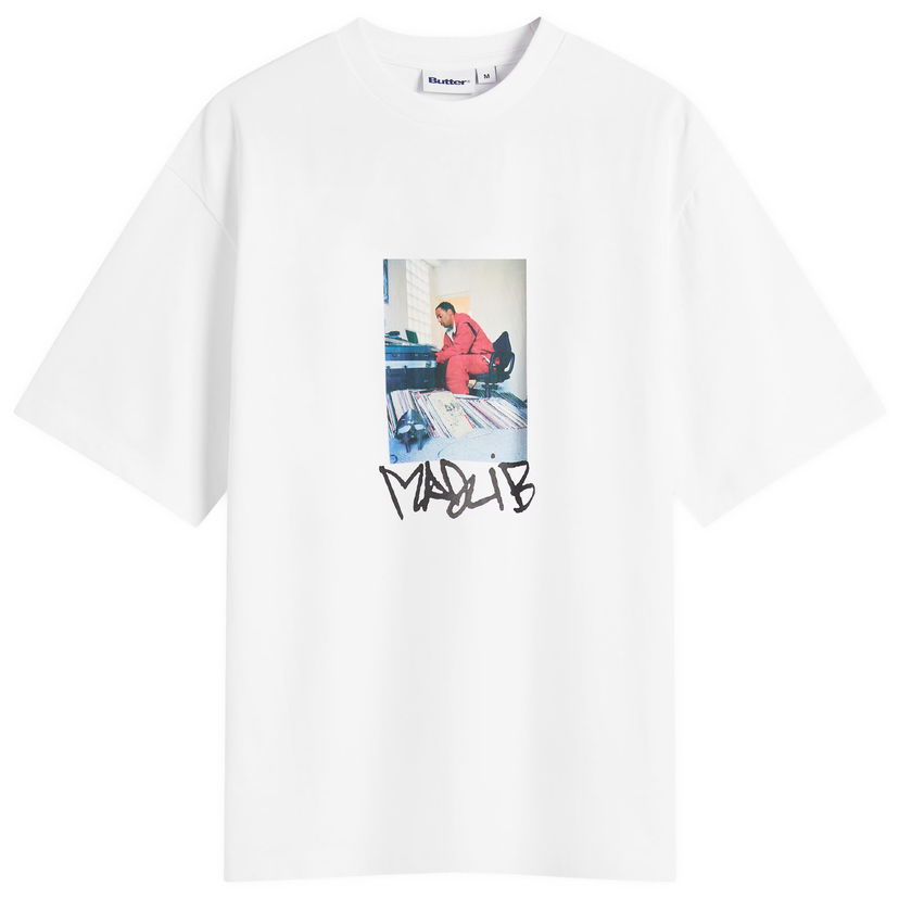 Tričko Butter Goods Madlib Bomb Shelter Photo Print Graphic T-Shirt Biela | BGMAD100-WHT