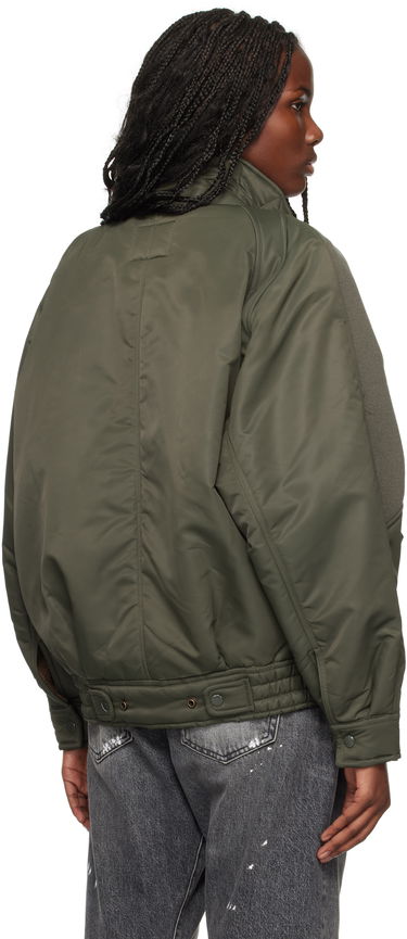 Bomber bunda R13 R13 Ribbed Flight Bomber Jacket Zelené | R13WR329 R436A, 2