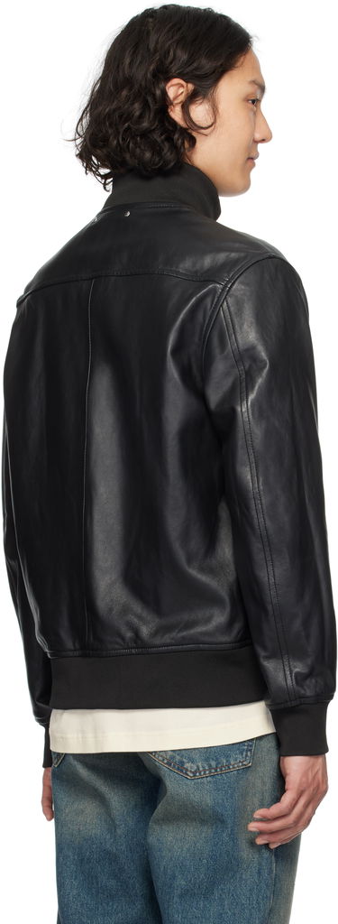 Bomber bunda Paul Smith PS Paul Smith Leather Bomber Jacket Čierna | M2R-373ZL-P21450-79, 2
