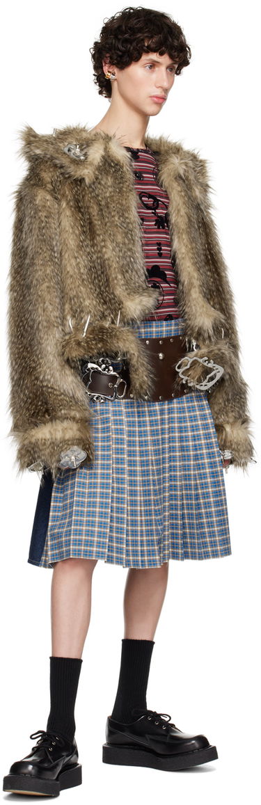 Sukňa Chopova Lowena Chopova Lowena Marshal Denim Pleated Skirt Modrá | 3207, 3