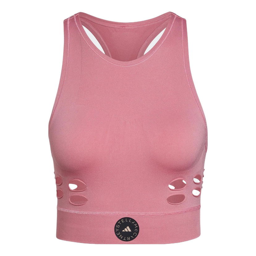 Podprsenka adidas Originals Stella McCartney TruePurpose Yoga Knit Crop Top Ružová | HD9071