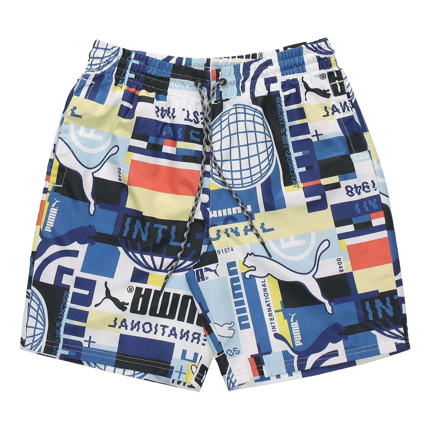 Šortky Puma International AOP Graphic Print Shorts Modrá | 531486-02, 0