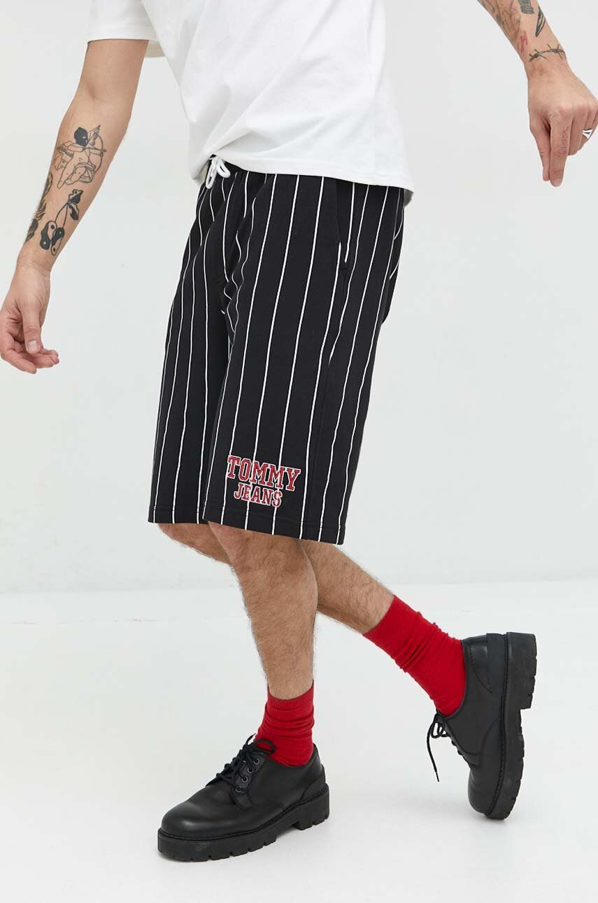 Šortky Tommy Hilfiger Pinstripe Baggy Fit Basketball Shorts Čierna | DM0DM16335.PPYX, 0