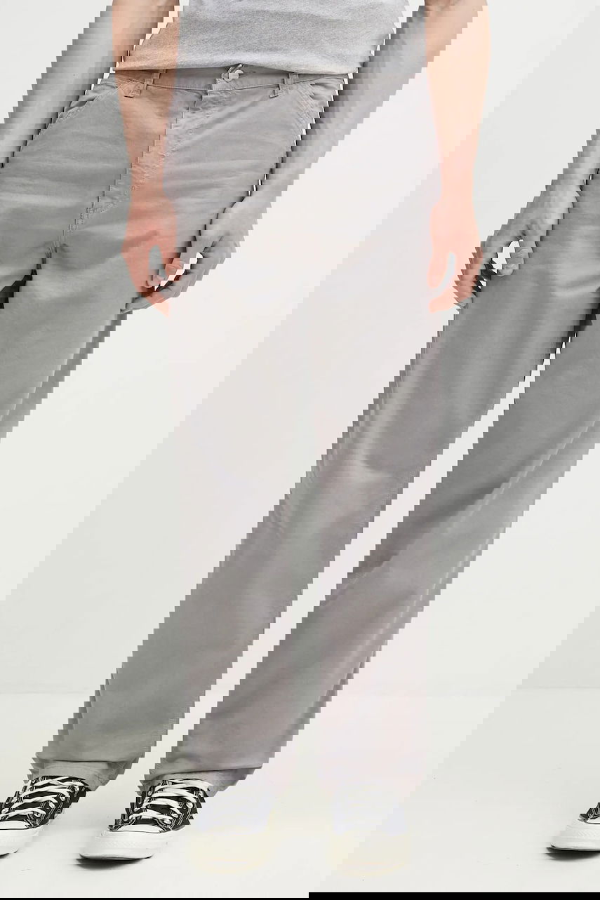 Nohavice Carhartt WIP Single Knee Pant Šedá | I031499.2LRGD, 0