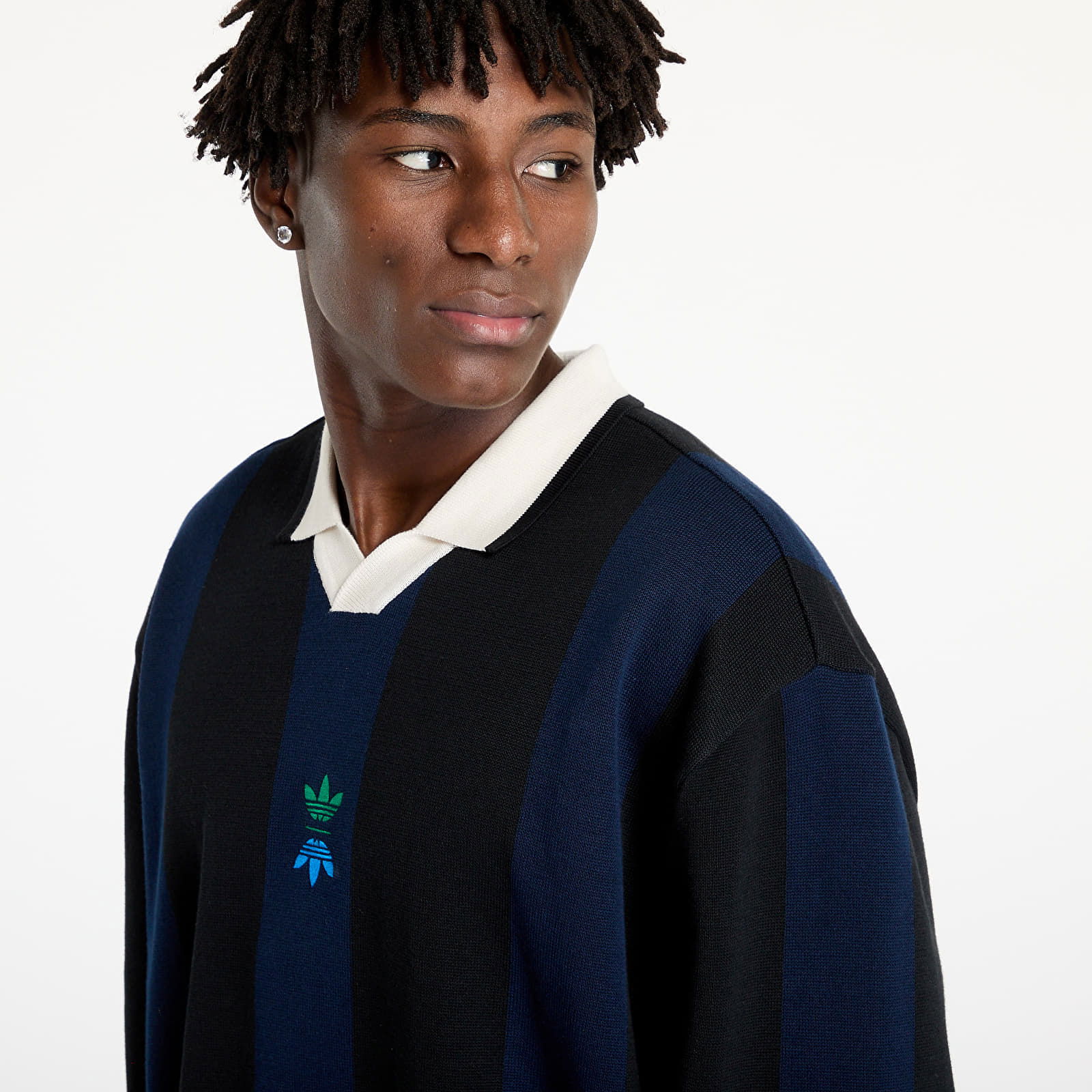 Rolling Links Long Sleeve Polo Shirt Black