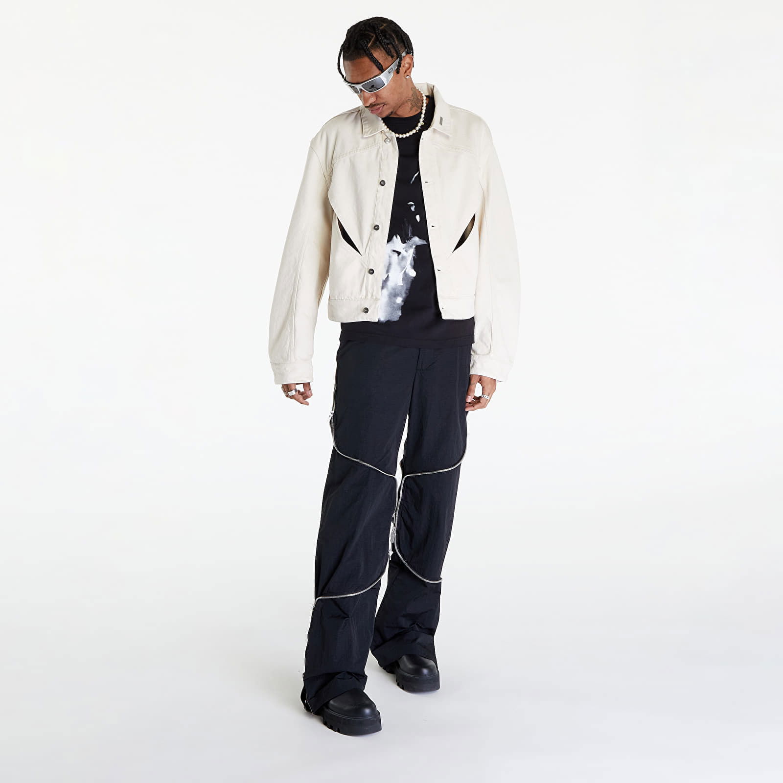 Equisetum Cutout Denim Jacket
