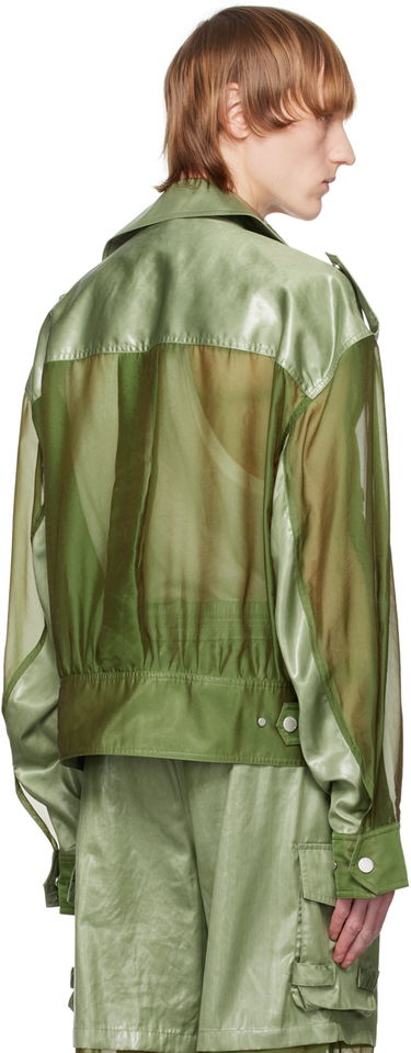 Bunda Feng Chen Wang Feng Chen Wang Paneled Jacket Zelené | FMS15JK26, 2