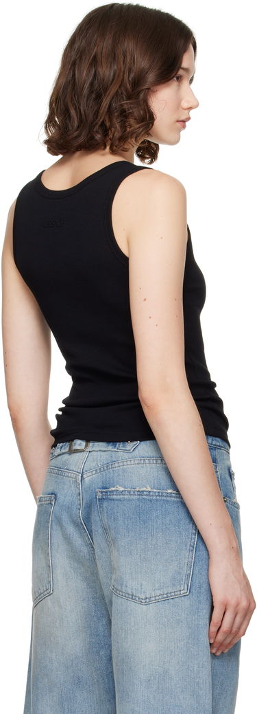 Tielko Versace Versace Safety Pin Ribbed Tank Top Čierna | 1020463_1A15333, 2