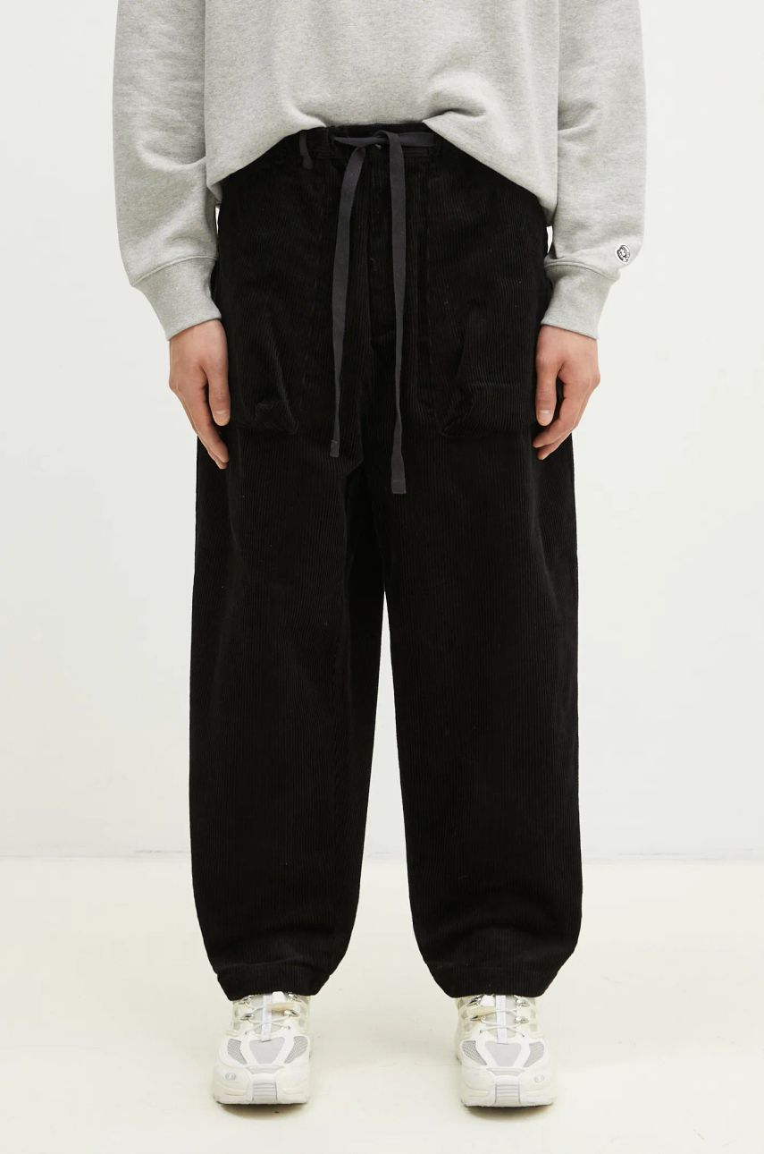 Cargo nohavice Manastash Manastash 8W Cocoon Corduroy Pants Čierna | 7924210013, 0